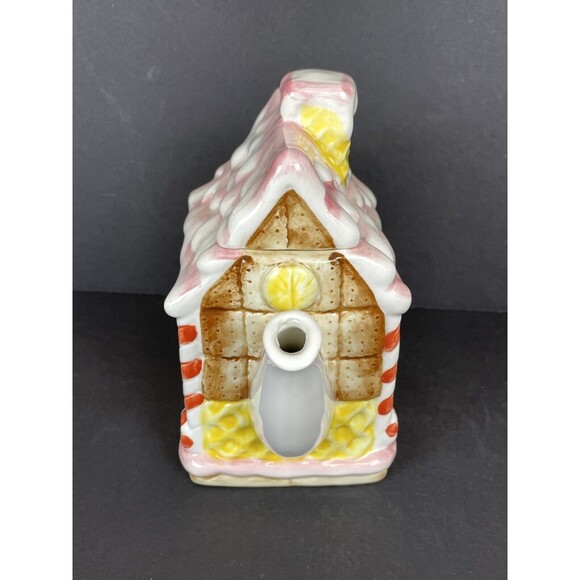 Vintage Matt Hromalik Gingerbread Christmas Teapot Hand Painted Otagiri Japan - Picture 3 of 14